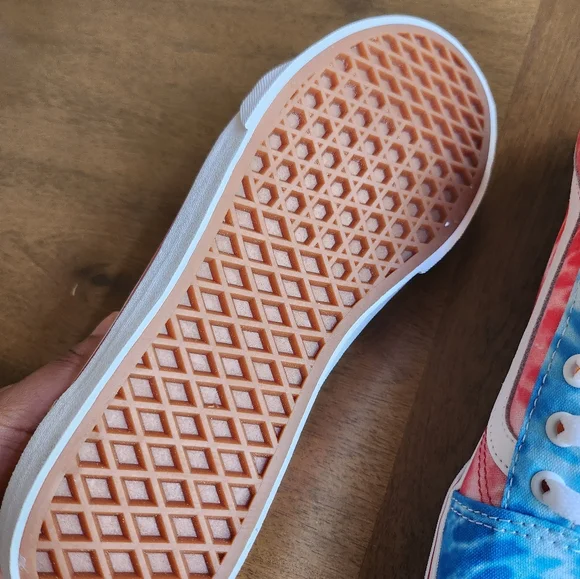 Vans Old Skool Pink, Blue, and Orange Sneakers - Picture 6 of 7